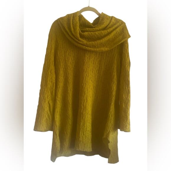 Ali Miles women’s M green loose neck long sleeve tunic top - Picture 1 of 5